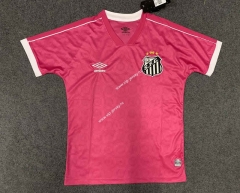 (S-4XL) 2023-2024 Santos FC October Commemorative Edition Pink Thailand Soccer Jersey AAA-GB