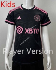 (Without Shorts) Player Version 2023-2024 Inter Miami CF Away Black Thailand Kids/Youth Soccer jersey-SJ