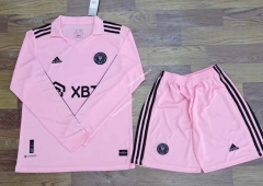 2022-2023 Inter Miami Home Pink LS Thailand Soccer Uniform AAA-709
