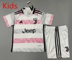 2023-2024 Juventus Away White Kids/Youth Soccer Uniform-5391