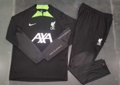 (S-3XL) 2023-2024 Liverpool Black Thailand Soccer Tracksuit-GDP