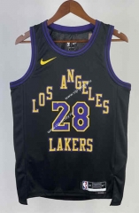 2024 City Edition Los Angeles Lakers Black #28 NBA Jersey-311