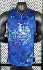 2023 Golden State Warriors Honorary Edition Blue #30 NBA Jersey-311
