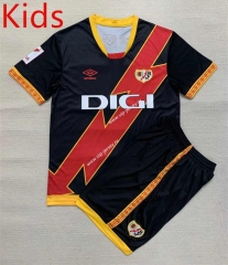 2023-2024 Rayo Vallecano Away Black&Red Kids/Youth Soccer Uniform-AY