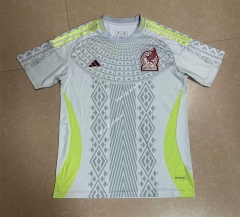 (S-4XL) 2023-2024 Mexico Away White Thailand Soccer Jersey AAA-818