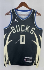 2023 Milwaukee Bucks Flying Man Limited Black #0 NBA Jersey-311