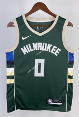 2023 Milwaukee Bucks Away Green #0 NBA Jersey-311