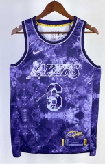 2023 Los Angeles Lakers Honorary Edition Purple #6 NBA Jersey-311