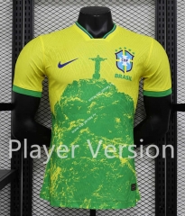 Player Version 2023-2024 Brazil Yellow Thailand Soccer Jersey AAA-888