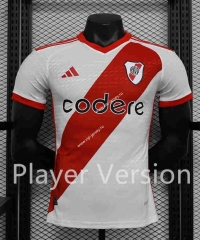 Player Version 2023-2024 River Plate Home White&Red Thailand Soccer Jersey AAA-888