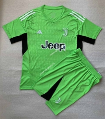 2023-2024 Juventus Goalkeeper Green Soccer Uniform-AY