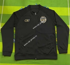 2023-2024 Sporting Clube de Portugal Black Thailand Trench Coats-HR