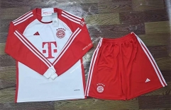 2023-2024 Bayern München Away White&Red LS Thailand Soccer Uniform AAA-709