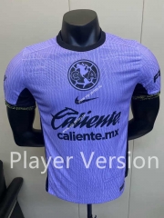 Player Version 2023-2024 Club America 2nd Away Purple Thailand Soccer Jersey AAA-5698