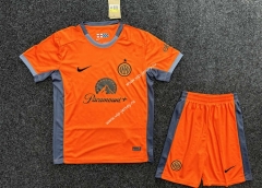 2023-2024 Atletico Madrid 2nd Away Orange Soccer Uniform-GB