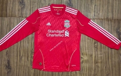 Retro Version 10-11 Liverpool Home Red LS Thailand Soccer Jersey AAA-SL
