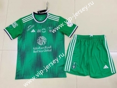 2023-2024 Al-Ahli Saudi Home Green Soccer Uniform-5925
