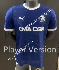 Player Version 2023-2024 Olympique de Marseille Away Blue Thailand Soccer Jersey AAA-518