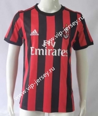 Retro Version 17-18 AC Milan Home Red&Black Thailand Soccer Jersey AAA-503