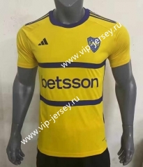 2023-2024 Boca Juniors Away Yellow Thailand Soccer Jersey AAA-416
