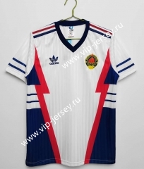 Retro Version 1990 Yugoslavia Away White Thailand Soccer Jersey AAA-C1046