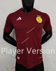 Player Version 2023-2024 Algeria Maroon Thailand Soccer Jersey AAA-9926