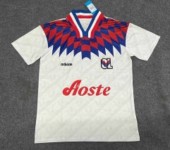 Retro version 95-96 Olympique Lyonnais White Thailand Soccer Jersey AAA-3066