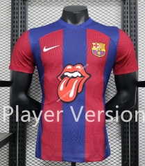 Player Version 2023-2024 Barcelona Ad Version Red Tongue Thailand Soccer Jersey AAA-888
