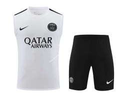 2023-2024 Paris SG White Thailand Training Soccer Vest Uniform-418