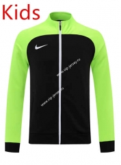 Nike Black&Green Thailand Kids/Youth Soccer Jacket-LH