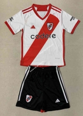 2023-2024 CA River Plate Home White&Red Soccer Uniform-AY