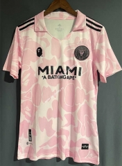 2023-2024 Inter Miami CF Trilateral Bath Ape Pink Thailand Soccer Jersey AAA-9171