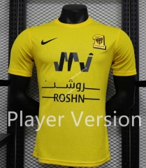 Player Version 2023-2024 Al Ittihad Saudi Yellow Thailand Soccer Jersey AAA-888