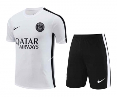2023-2024 Paris SG White Thailand Training Soccer Uniform-418