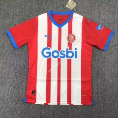 2023-2024 Girona FC Home Red&White Stripe Thailand Soccer Jesrey AAA-417