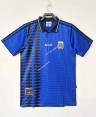 Retro Version 1994 Argentina Away Blue Thailand Soccer Jersey AAA-811