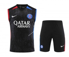 2023-2024 Paris SG Black Thailand Training Soccer Vest Uniform-418