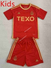 2023-2024 Aberdeen Home Red Kid/Youth Soccer Uniform-AY