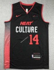 2024 City Edition Miami Heat Black #14 NBA Jersey