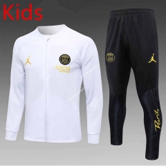 2023-2024 Paris SG White Kids/Youth Soccer Jacket Unifrom-815