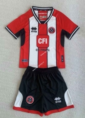2023-2024  Sheffield United Home White&Red Soccer Uniform-AY