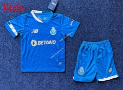 2023-2024 Porto 2nd Away Blue Kids/Youth Soccer Uniform-GB