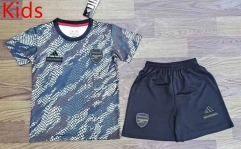 2023-2024 Arsenal Grey&Black Kids/Youth Soccer Uniform-709