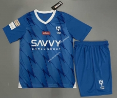 2023-2024 Al-Hilal Saudi Blue Soccer Uniform-9031