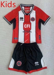 2023-2024 Sheffield United Home White&Red Kid/Youth Soccer Uniform-AY