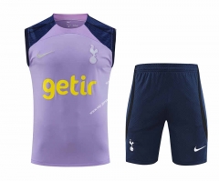 2023-2024 Tottenham Hotspur Light Purple Thailand Training Soccer Vest Uniform-418