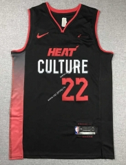 2024 City Edition Miami Heat Black #22 NBA Jersey