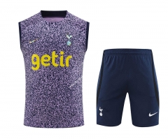 2023-2024 Tottenham Hotspur Purple Thailand Training Soccer Vest Uniform-418