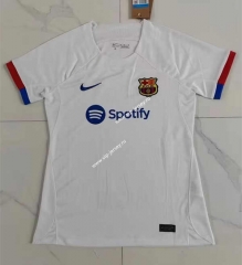 2023-2024 Barcelona Away White Thailand Soccer Jersey