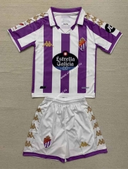 2023-2024 Real Valladolid Home Purple&White Soccer Uniform-AY
